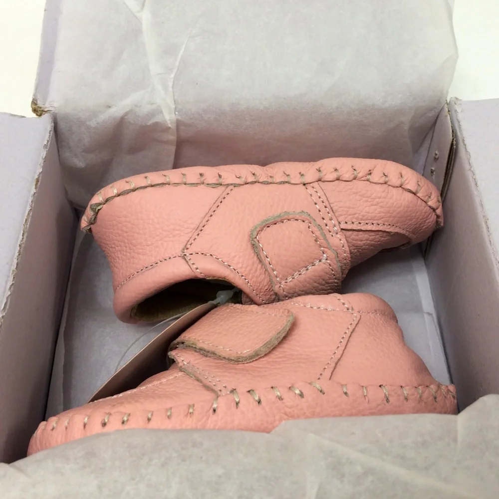 Toot Skooters  Handmade Baby Girl Crib Shoes 0-6M